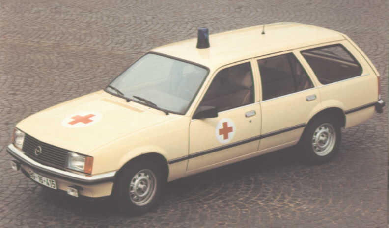 Dieser Opel Rekord Caravan 20 E diente dem Bundesgrenzschutz als